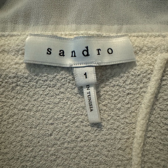 Sandro Rapprochement Dress in White - Picture 11 of 15